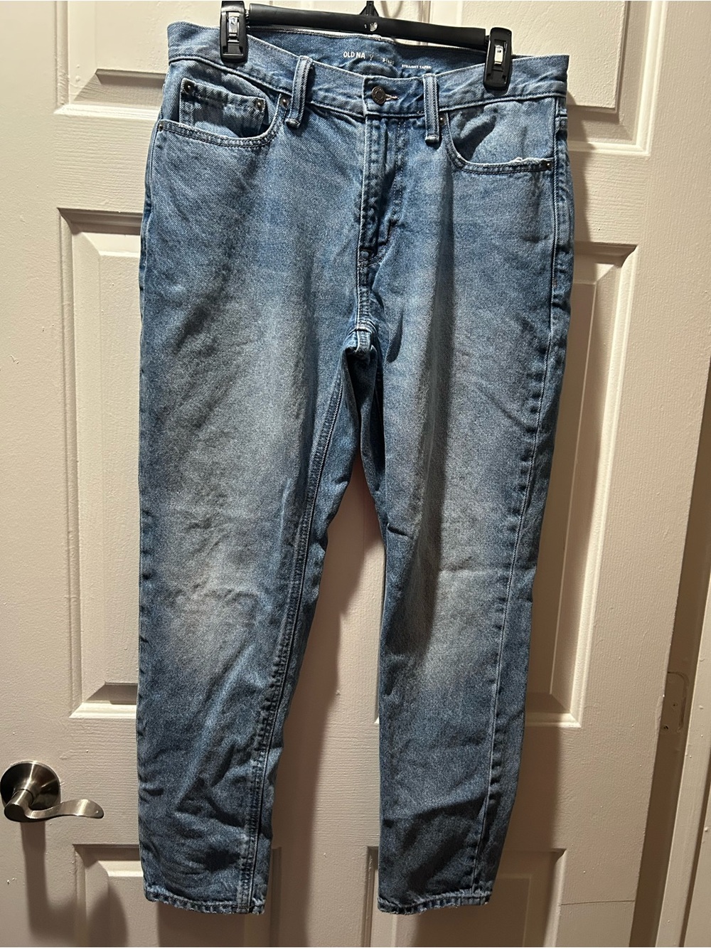 Old Navy Light Wash Men’s Straight Taper Non-Stretch Jeans Size 32 x 30